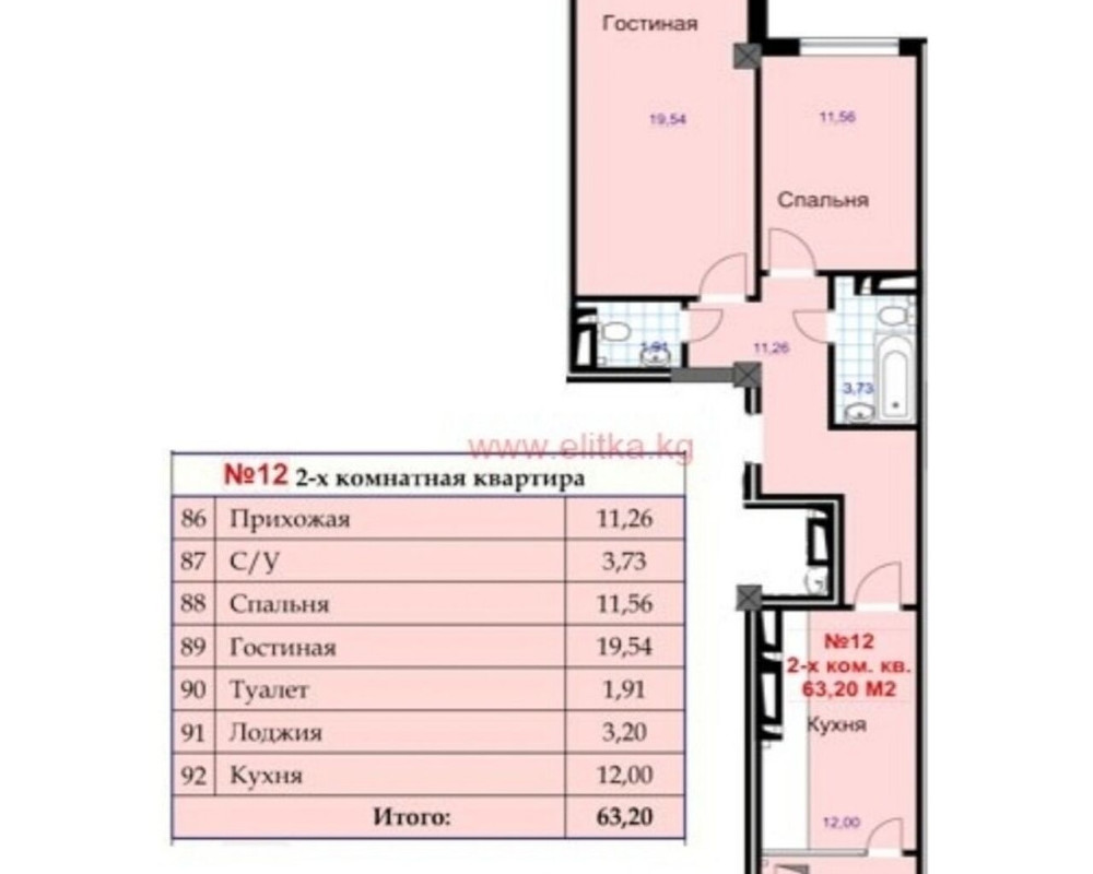<b>Срочно</b>, Квартира, 2комн, с отделкой, Элитка, 8этаж, 12этажность, 64м<sup>2</sup>, 67000$