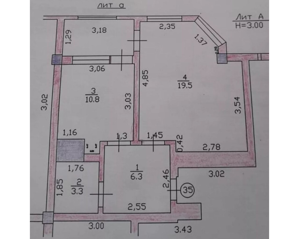  Квартира, 1комн, с отделкой, 77 серия Индивид планировка, 7этаж, 9этажность, 40м<sup>2</sup>, 47000$