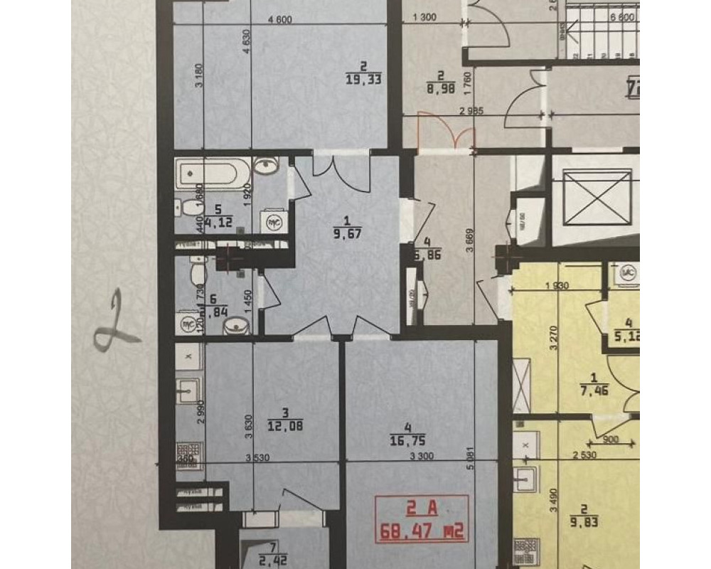 , Квартира, 2комн, ПСО, Элитка, 9этаж, 14этажность, 68.47м<sup>2</sup>, 1060$