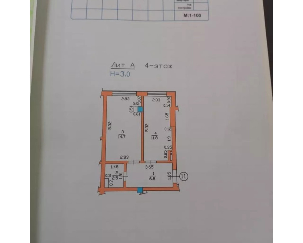  Квартира, 1комн, с отделкой, Элитка, 4этаж, 5этажность, 39м<sup>2</sup>, 49000$