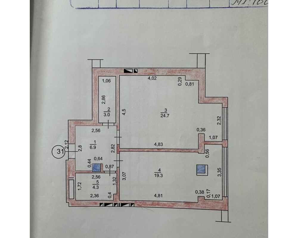  Квартира, 1комн, с отделкой, Элитка, 6этаж, 7этажность, 58м<sup>2</sup>, 80000$